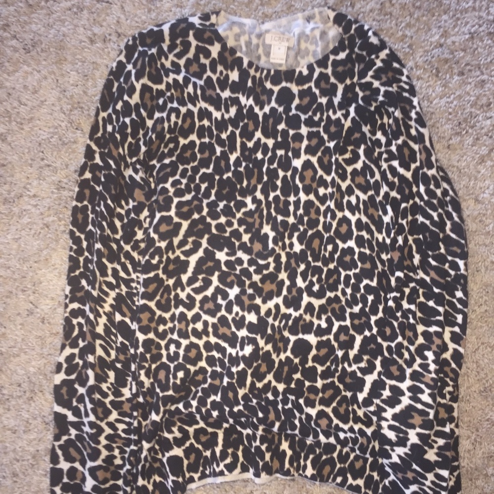 JCREW Leopard Sweater